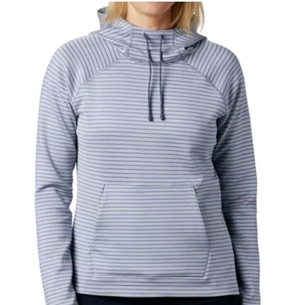 Columbia‎ Bryce Canyon blue and white striped women's Hoodie Pocket Size S